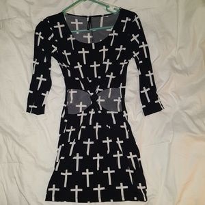 Knotted Cutout Cross Dress